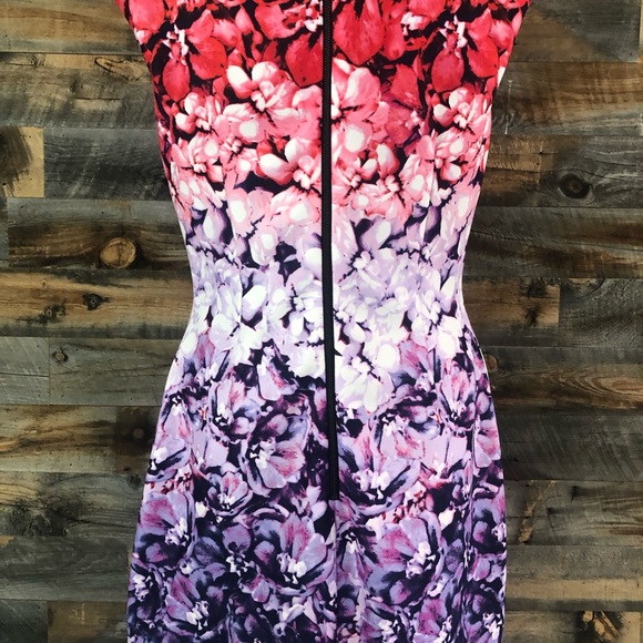 Vince Camuto Floral Sleeveless Dress w/Zipper Back - Picture 5 of 14